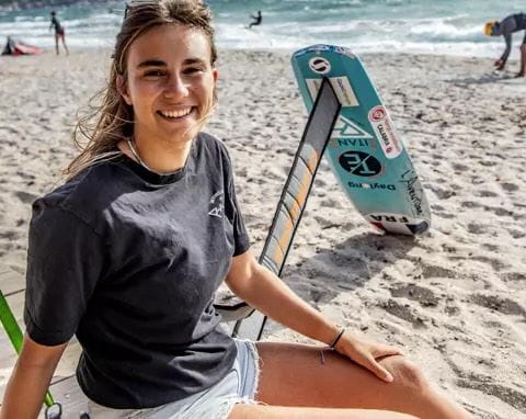 Lysa Caval, championne de kitefoil,2023