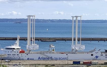 The world's first sailing cargo ship